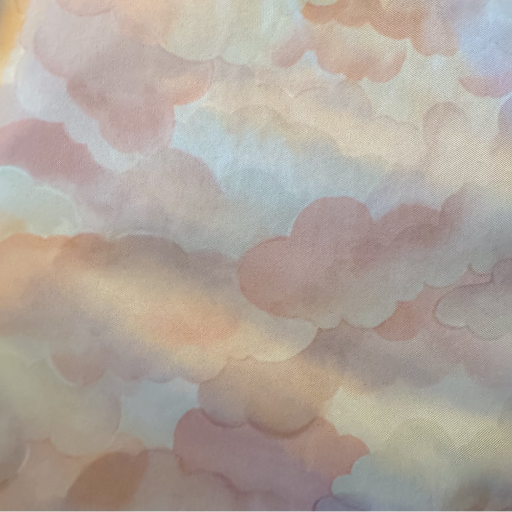 1970s Pink Cloud Novelty Print Button-Up - Picture 7 of 9